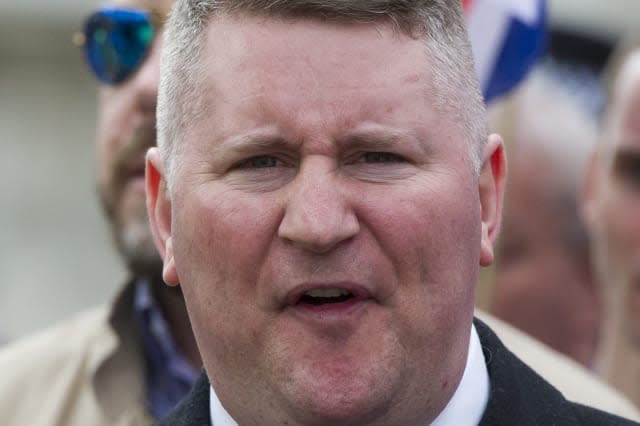 Britain First leader charged under the Terrorism Act