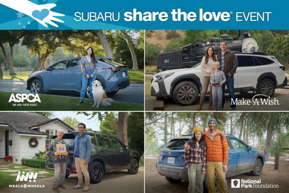 For the past 16 years, through the Subaru Share the Love® Event, Subaru and its retailers have donated $288 million to charities including the ASPCA®, Make-A-Wish®, Meals on Wheels America and the National Park Foundation, as well as over 2,100 hometown charities.