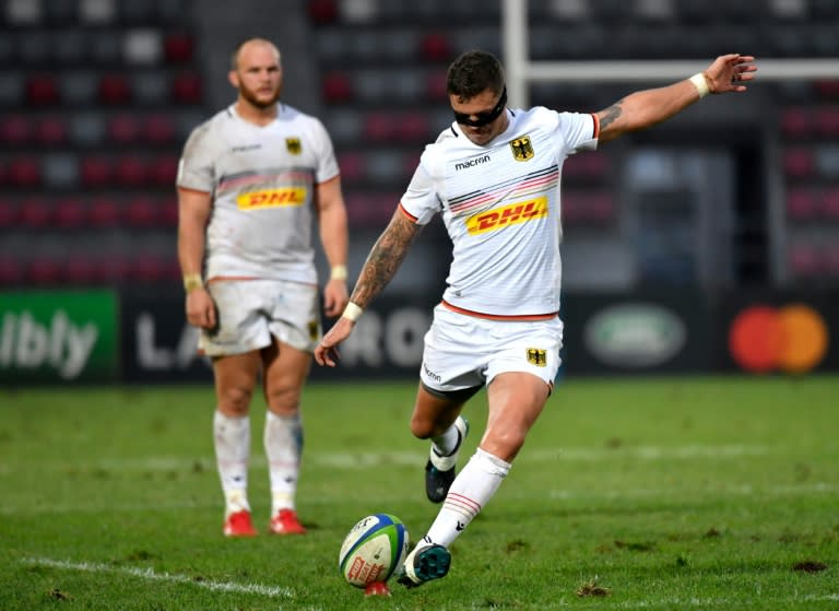 Fly-half Raynor Parkinson, who suffered a nose injury in the first-half, kicked 13 points as Germany ground out a 29-6 win over Hong Kong on Sunday in the first-round of repechage matches for a place at the 2019 Rugby World Cup in Japan