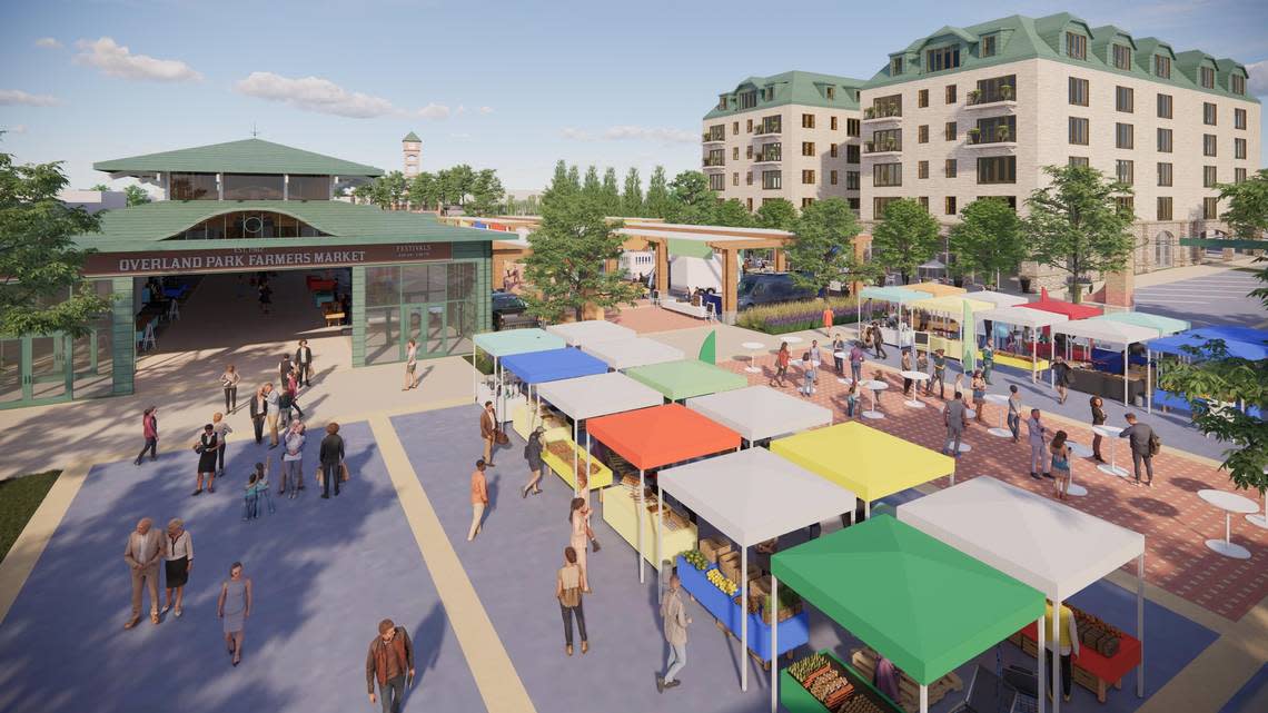 Private developer Copaken Brooks designed a concept plan of Overland Park’s farmers market. The City Council moved to refine the plan in February.