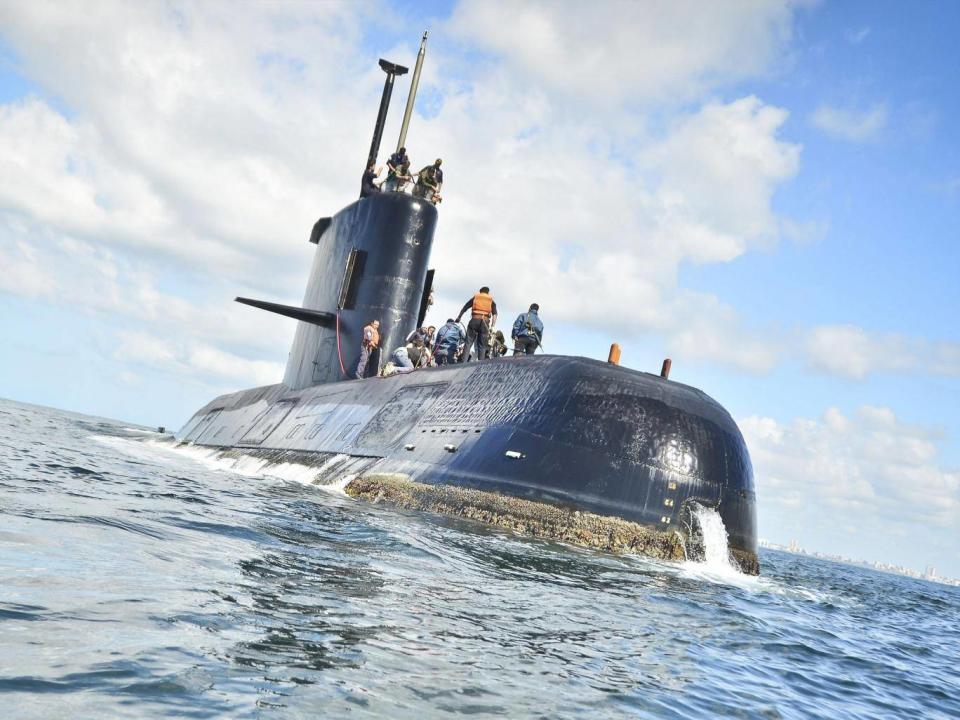 The Argentine navy said it has lost contact with the the submarine off the country's southern coast (EPA)