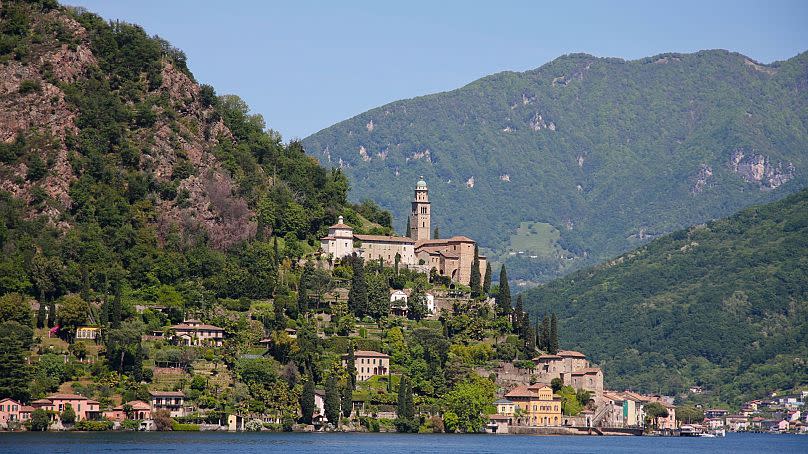 Morcote, Switzerland, is postcard pretty.