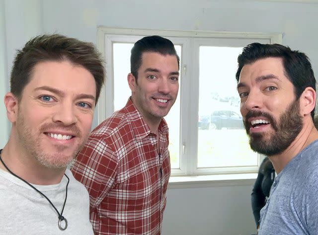 <p>J.D. Scott Instagram</p> J.D. Scott, Jonathan Scott and Drew Scott take a selfie.