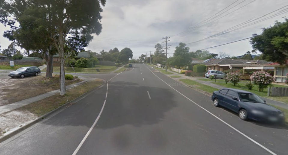 Esther Crescent, Mooroolbark is pictured from Google Maps.