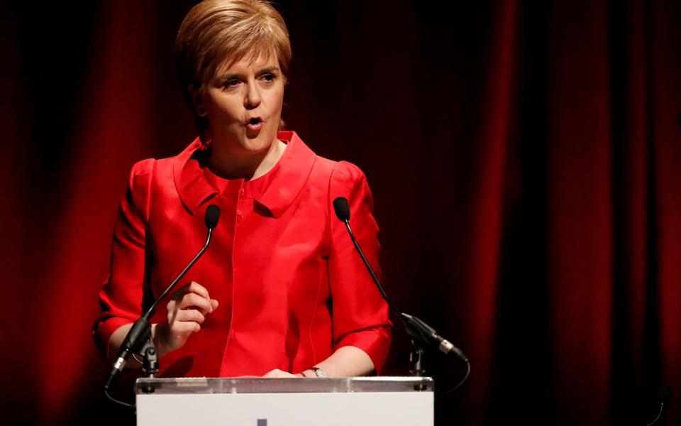 Scotland's First minister Nicola Sturgeon attends the STUC conference in Aviemore - Credit: Reuters