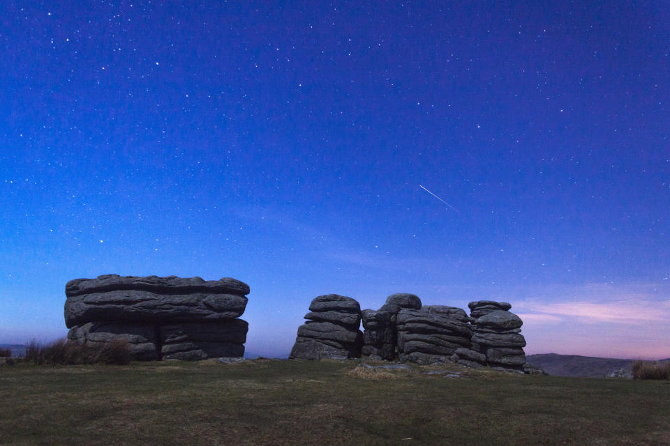 March 24: 'Wishing on a Star by rickydibbins'. While shooting a star trail on Dartmoor I was lucky enough to witness this shooting star.