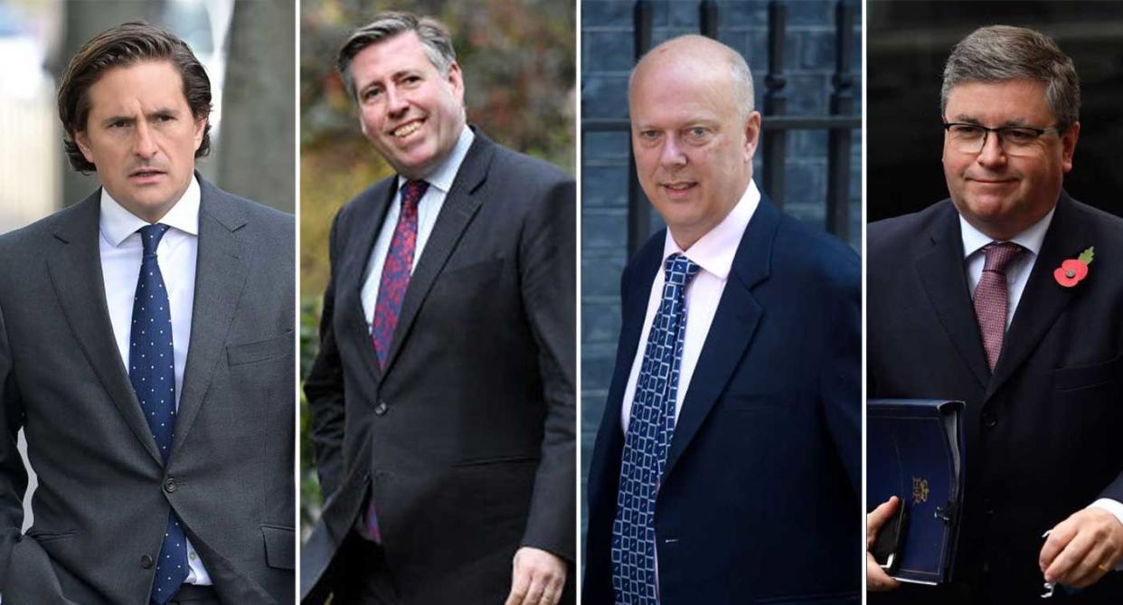 Conservative MPs Johnny Mercer, Graham Brady, Chris Grayling and Robert Buckland all employ their wives in some form. (Getty)