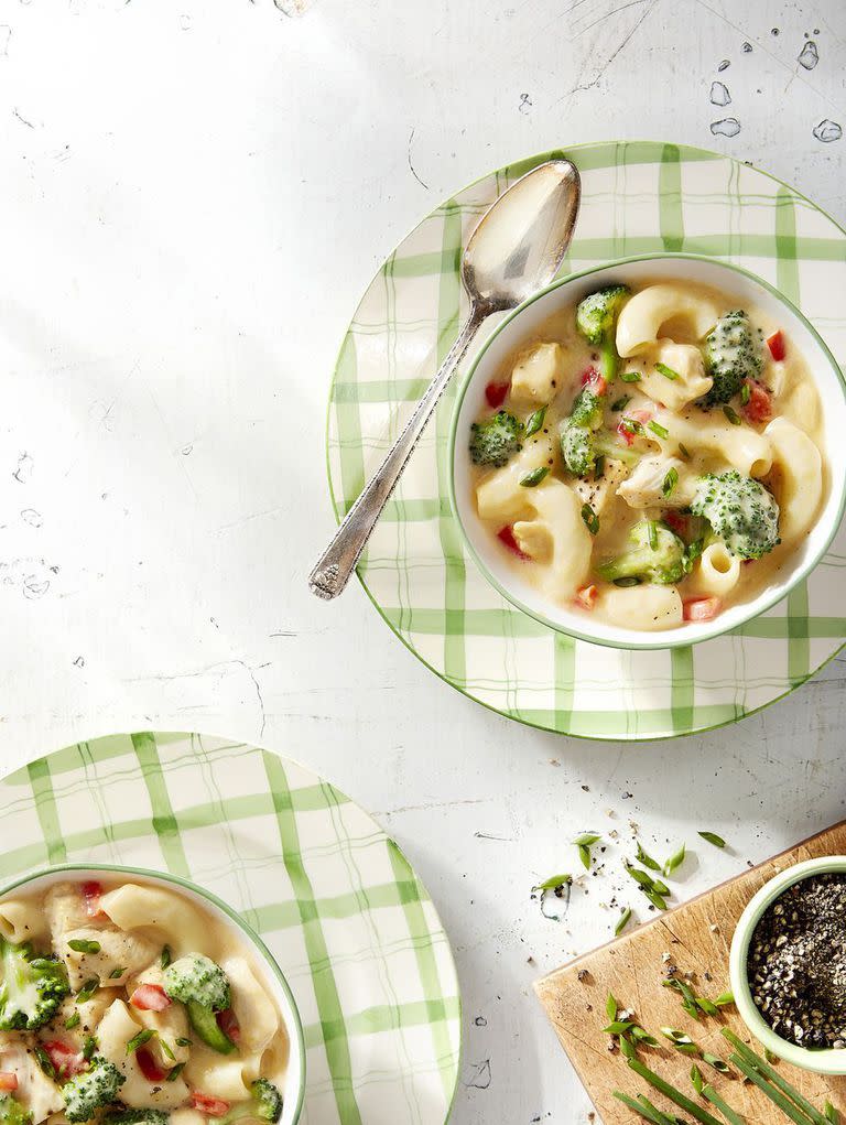 Creamy Mac-and-Cheese Chicken Soup