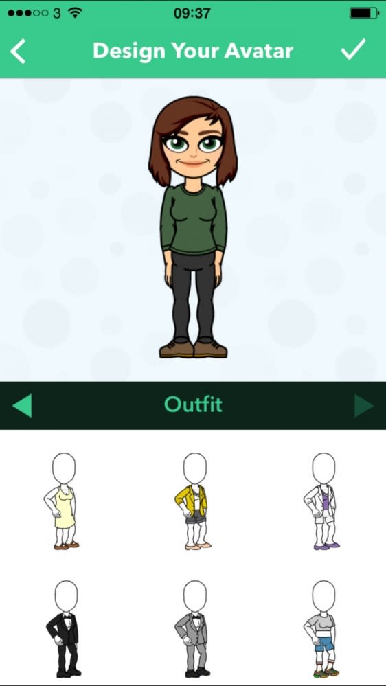 Bitmoji App提供個人emoji貼圖創作服務！