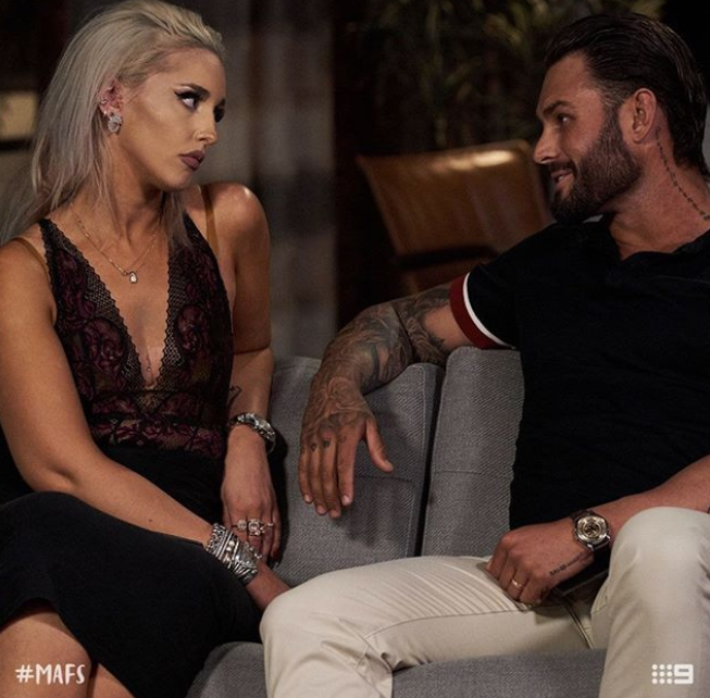 Sam and Ines’ date occurred while Sam’s TV wife Elizabeth was absent from the Gold Coast trip. Photo: Channel Nine