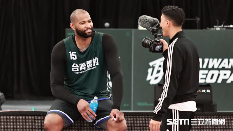 「表弟」卡森斯（DeMarcus Cousins）返台首次練球。（圖／記者劉彥池攝影）