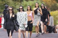 Models wear creations for the Givenchy ready-to-wear Spring/Summer 2023 fashion collection presented Sunday, Oct. 2, 2022 in Paris. (Photo by Vianney Le Caer/Invision/AP)
