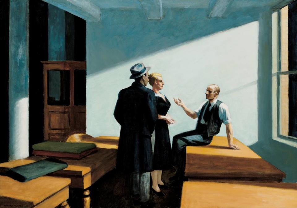 Edward Hopper’s “Conference at Night” is a central piece to the Wichita Art Museum’s core collection of American art. The museum is deaccessioning a Henry Moore sculpture to buy more American art, which some see as a controversial move. However, WAM director Anne Kraybill said it’s a practice that’s done all the time. She noted that the Whitney Museum of American Art happens to be deaccessioning a Hopper piece to raise money for other pieces. Courtesy photo