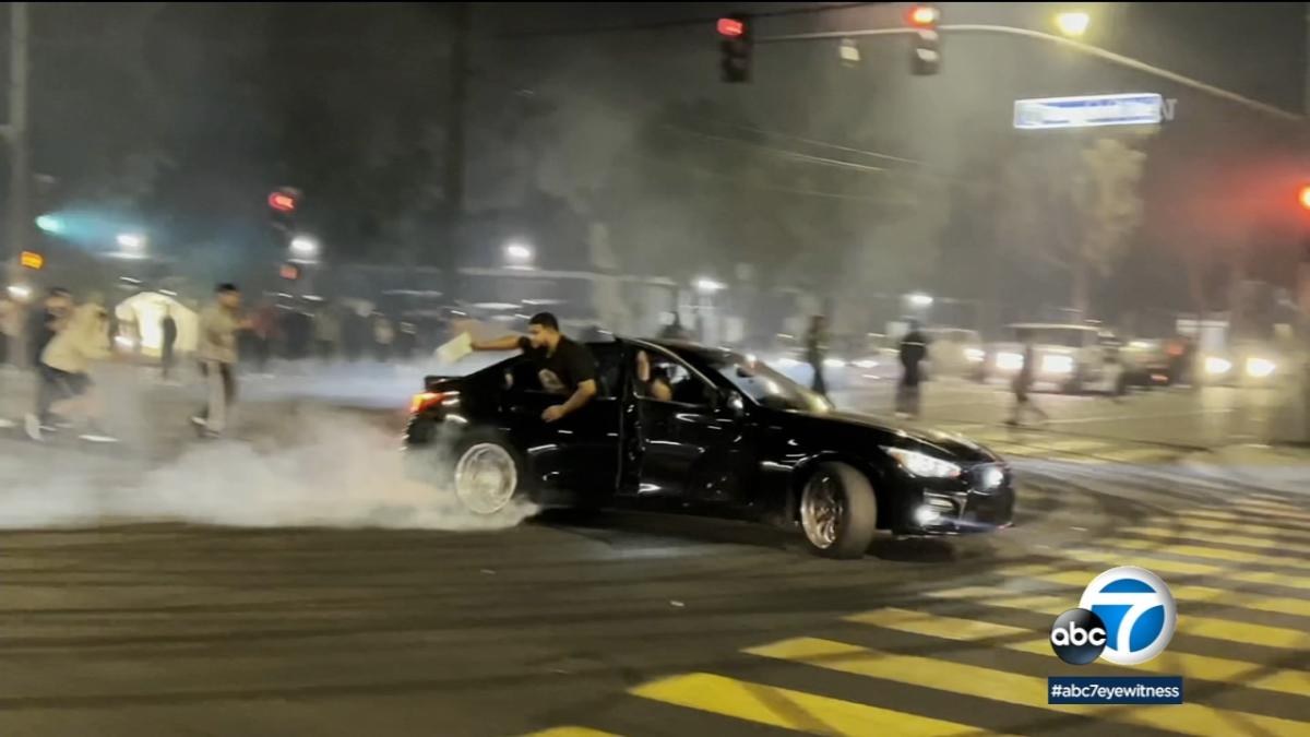 Street takeover crackdown by LAPD results in 40 arrests