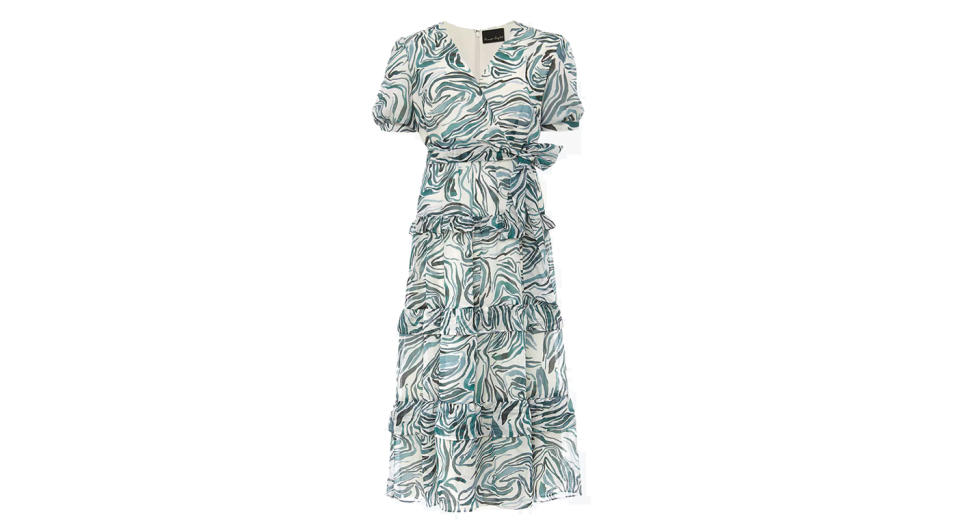 Phase Eight Iona Swirl Print Tiered Midi Dress