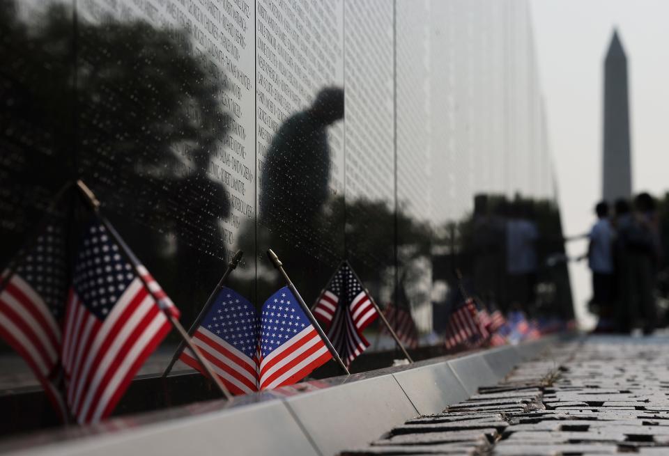 The Vietnam Veterans Memorial in Washington, D.C., on Sept. 16, 2022, on National POW/MIA Recognition Day.