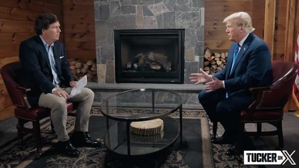 Tucker Carlson interviews Donald Trump