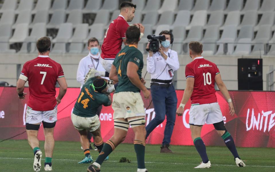 Should Cheslin Kolbe have seen red after taking out Conor Murray in the air? - AP