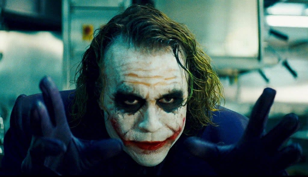 Heath Ledger plays the Joker in the 2008 Batman film ‘The Dark Knight’  (Warner Bros Pictures)