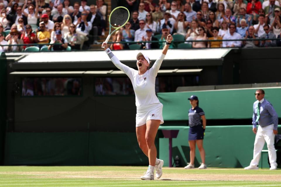 Barbora Krejcikova had never previously made it beyond the fourth round at Wimbledon (Getty Images)