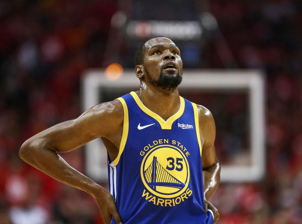 FILE PHOTO: NBA: Playoffs-Golden State Warriors at Houston Rockets