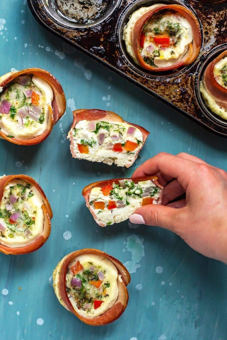 Grab-and-Go Turkey Bacon Egg White Cups