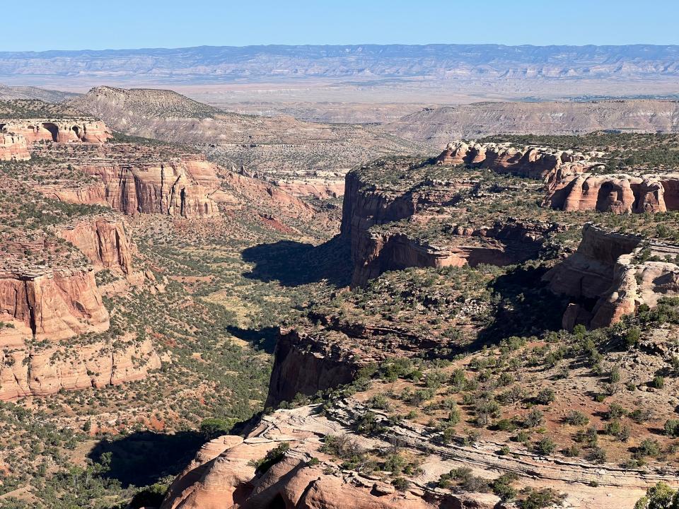 Large rock formations at Colorado National Monument 