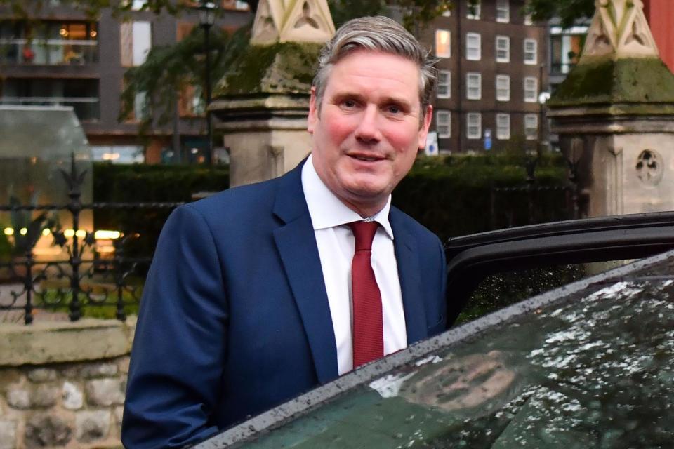 Sir Keir Starmer was involved in crash between a cyclist and car in north-west London (file image): AFP via Getty Images