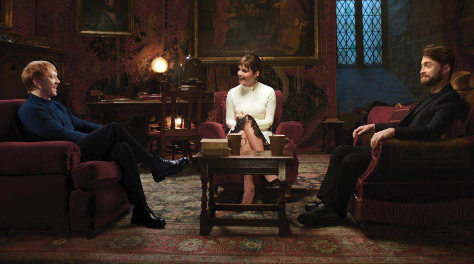 Rupert Grint, Emma Watson and Daniel Radcliffe