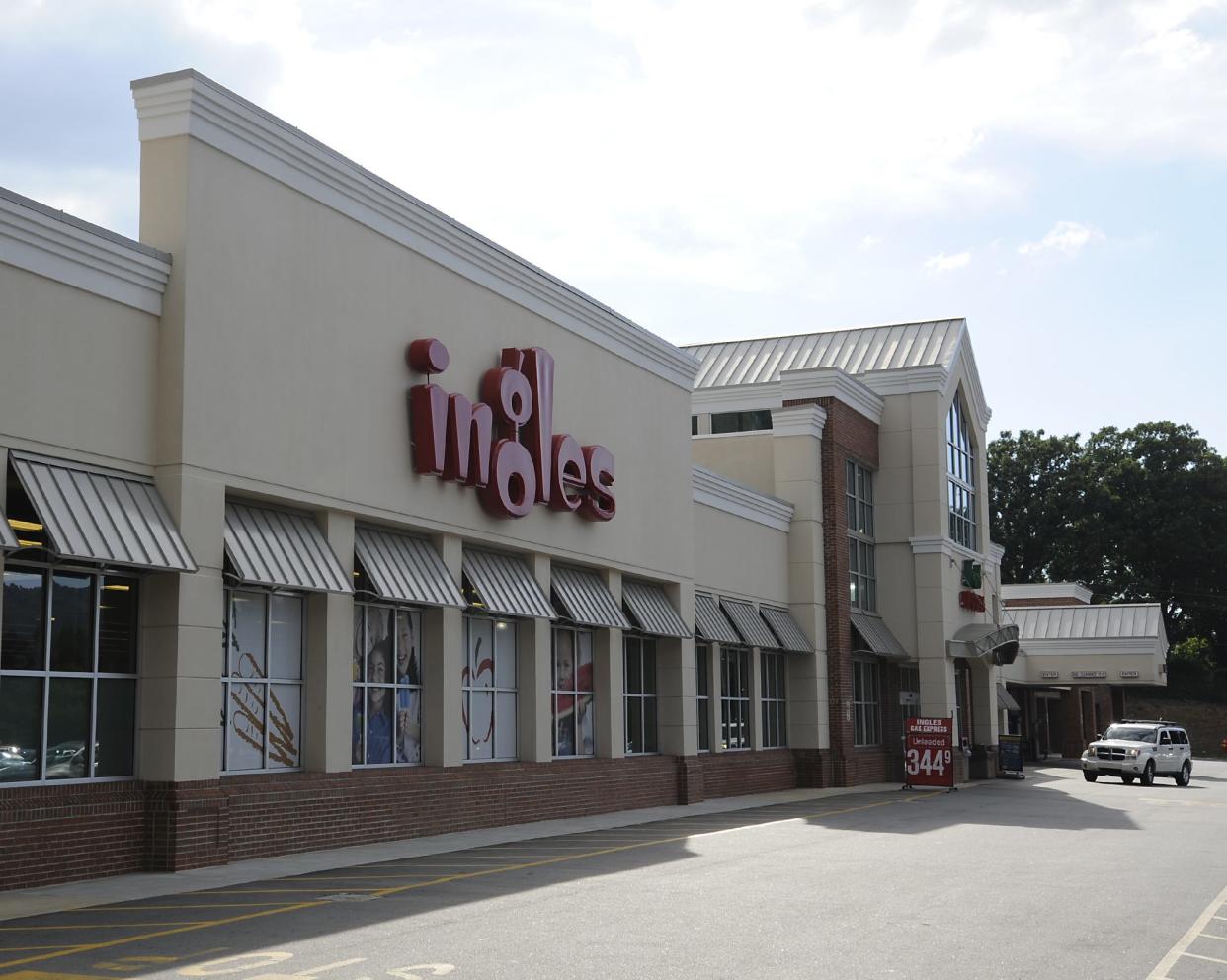 The Ingles store on Tunnel Road, one of the properties that was rezoned under the city of Asheville's Urban Centers initiative. Ingles and other landowners sued the city in November 2021, alleging the zoning was an illegal way for the city to force commercial property owners to fix the city's affordable housing crisis.