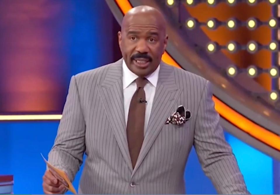 Steve Harvey on “Family Feud.” Family Feud