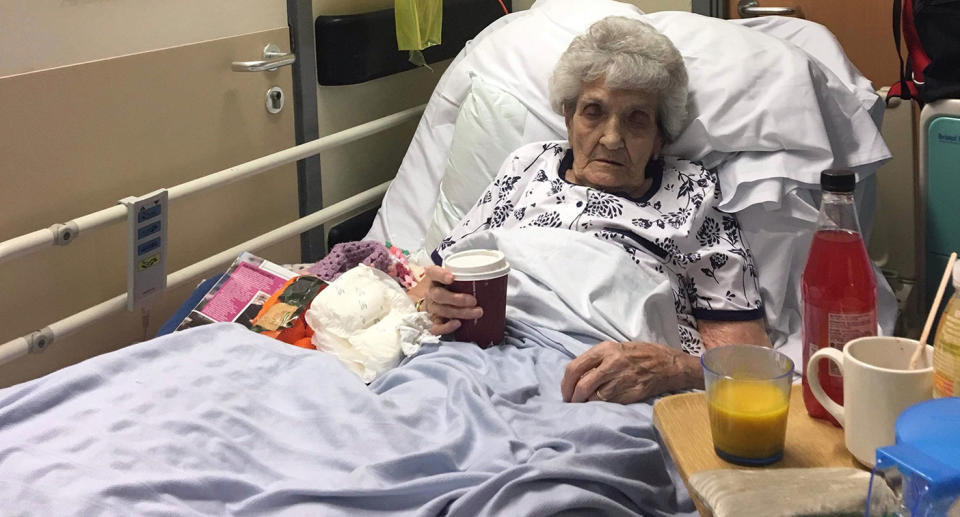 Enid Stevens, 93, was left in a trolley for six days (Picture: SWNS)