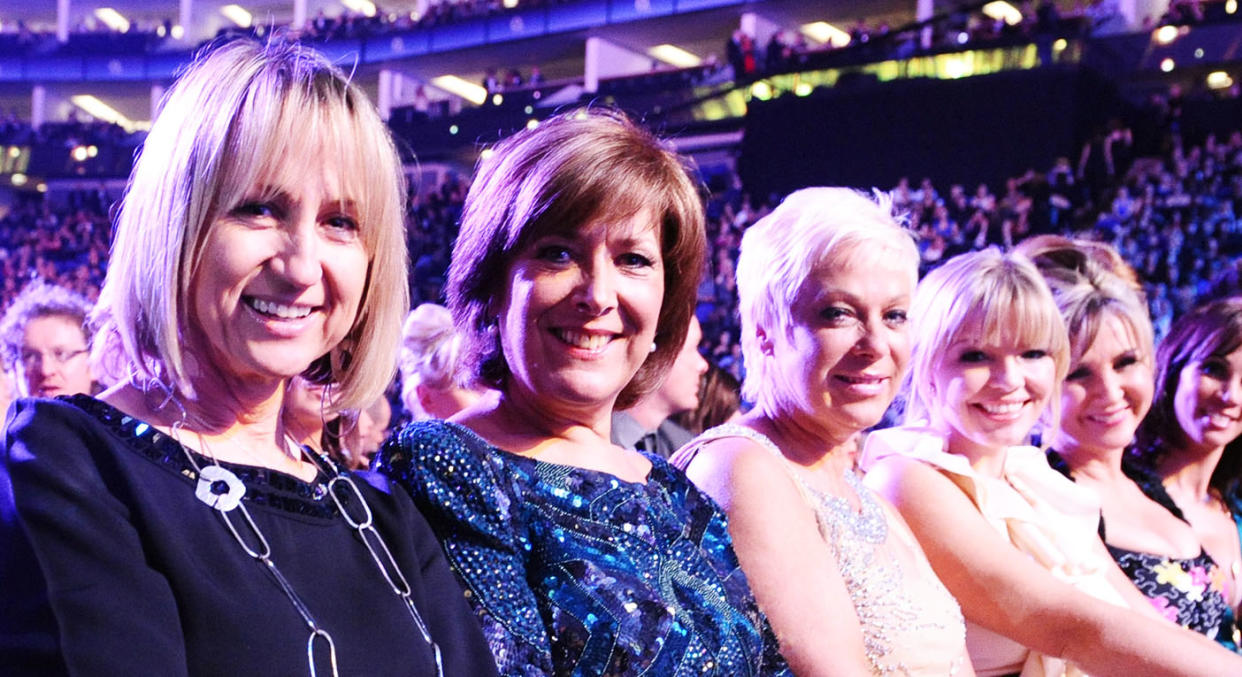 Carol McGiffin (far left) with Lynda Bellingham (second left), Denise Welsh and Kate Thornton. [Photo: PA Images]