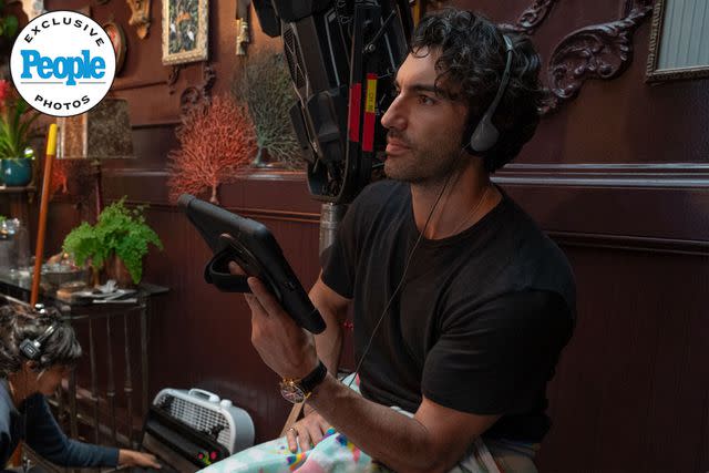 <p>Jojo Whilden</p> Justin Baldoni on the set of "It Ends with Us"