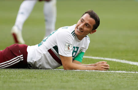 Soccer Football - World Cup - Group F - South Korea vs Mexico - Rostov Arena, Rostov-on-Don, Russia - June 23, 2018 Mexico's Andres Guardado reacts REUTERS/Damir Sagolj