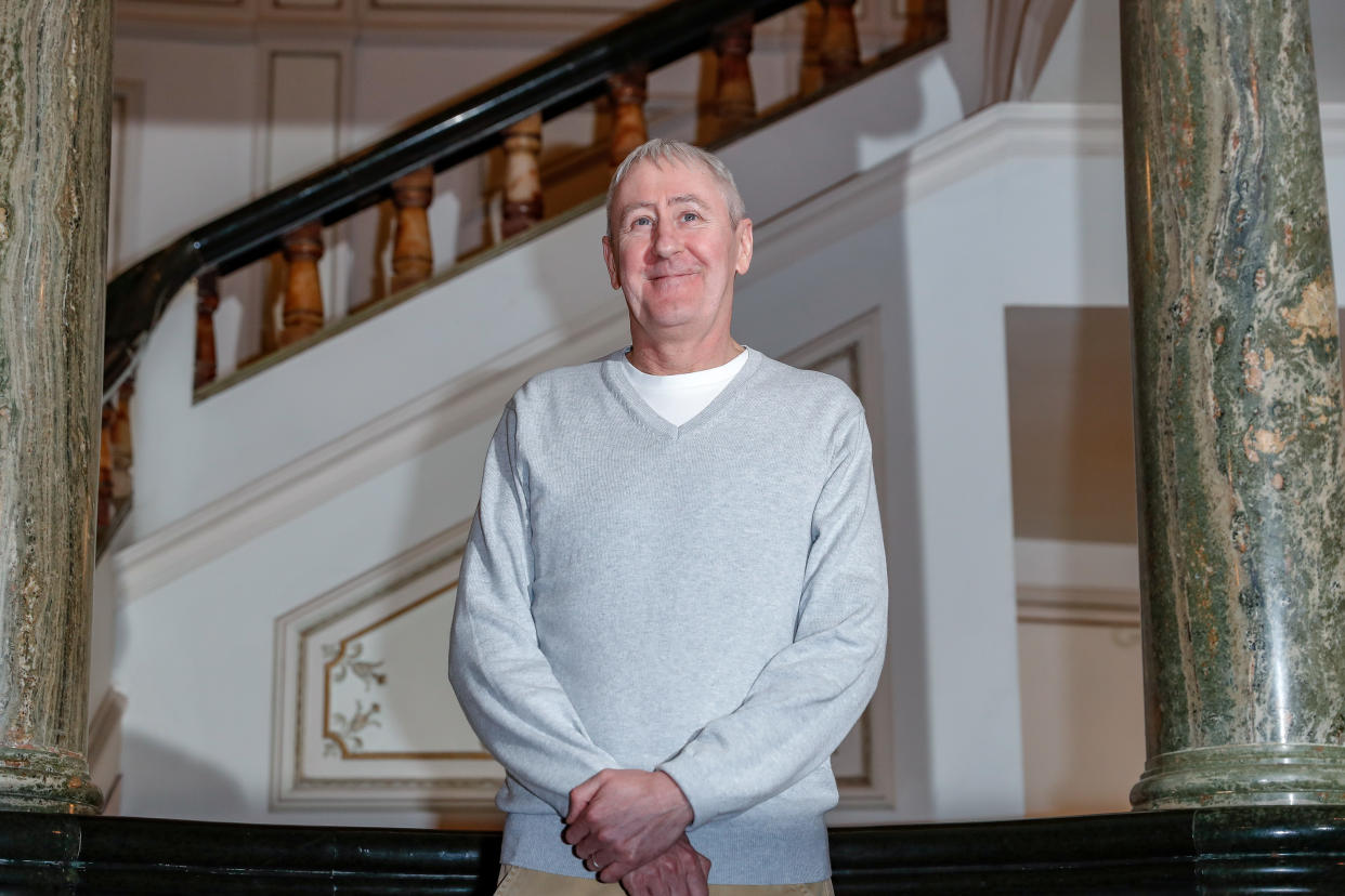 LONDON, ENGLAND - FEBRUARY 19: Nicholas Lyndhurst attends a photocall for the upcoming production of 