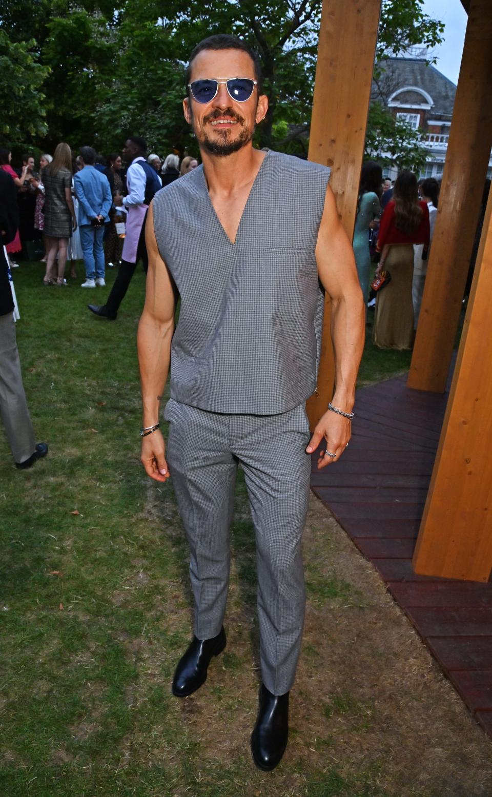 Orlando Bloom attends the Serpentine Summer Party 2023 on June 27, 2023 in London, England.