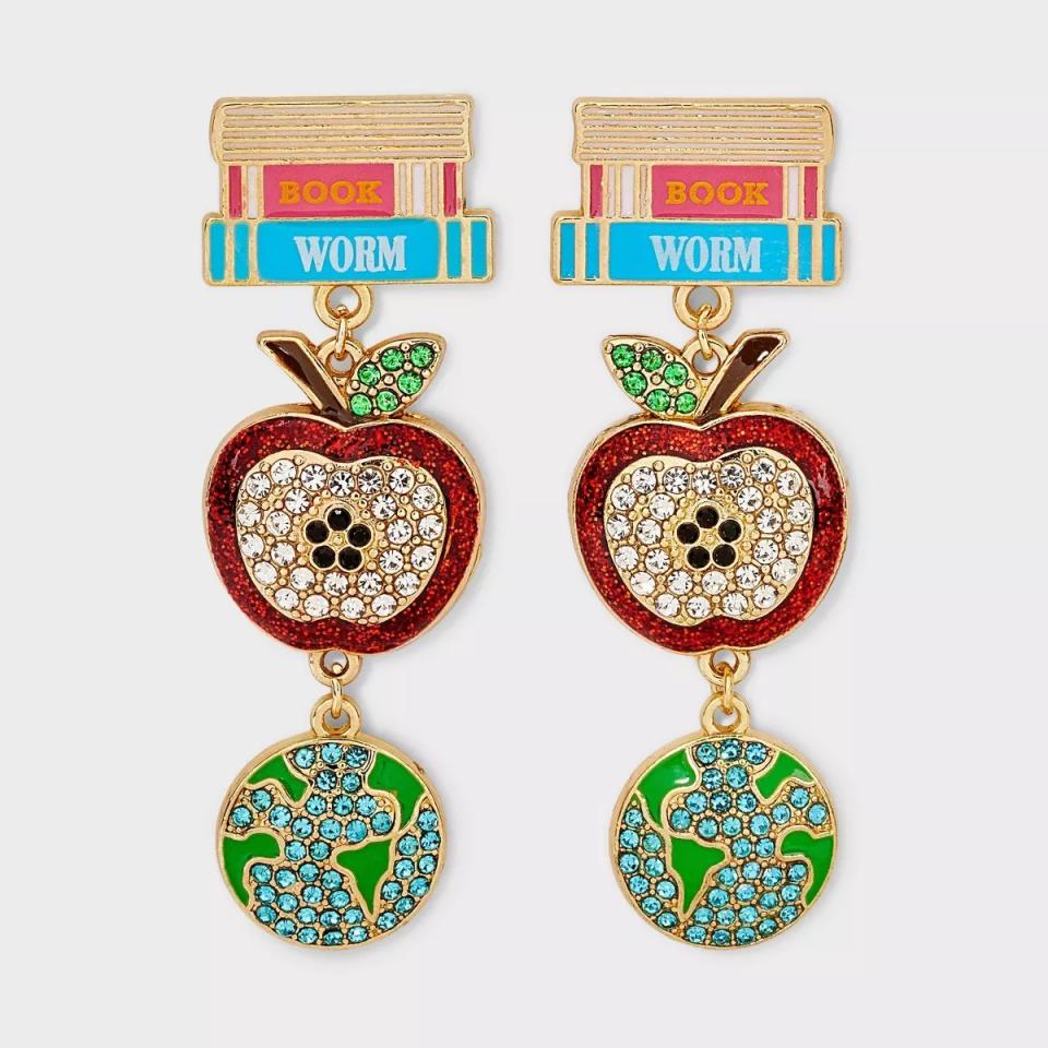 Target has the cutest BaubleBar earrings for $13 that make great back-to-school teacher gifts