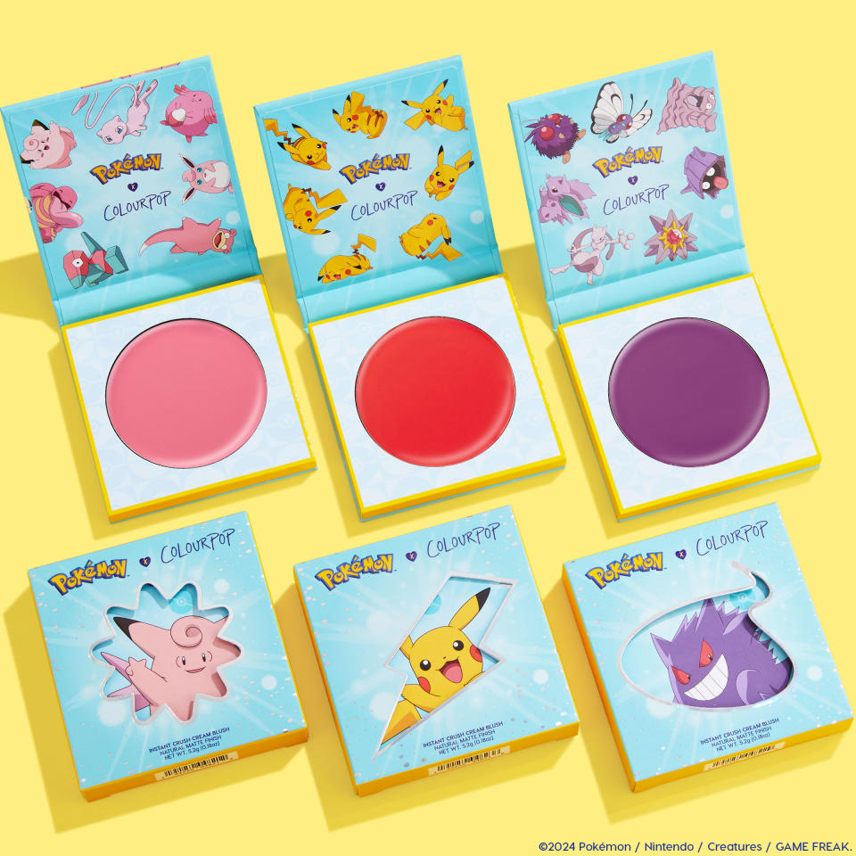 ColourPop x Pokémon collection, ColourPop collaboration, Pokémon collaboration, ColourPop, Pokémon