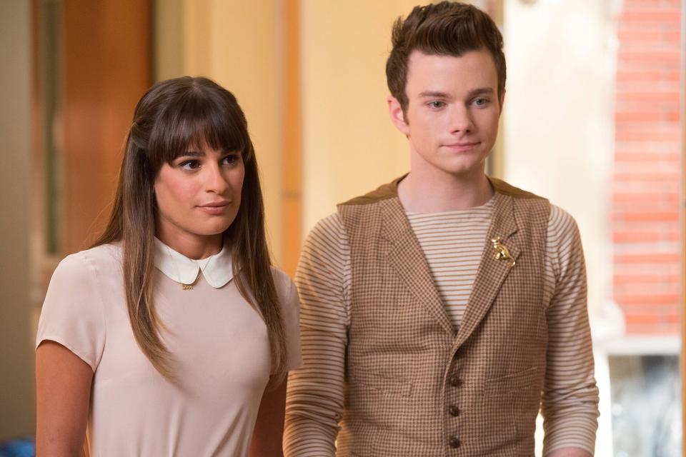 Chris Colfer and Lea Michele