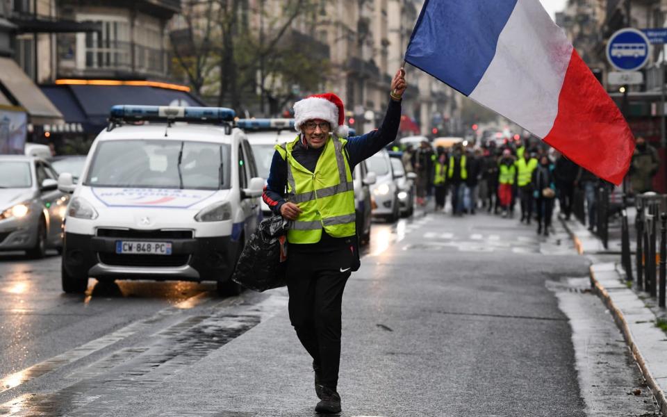 The 'Yellow Vest' movement has attracted malcontents from across France's political spectrum - Getty Images Europe