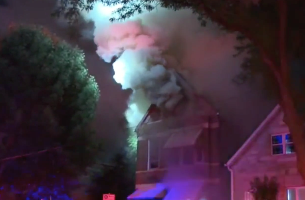 A 5-year-old boy is credited with saving the lives of 13 people in a Chicago house fire early Saturday morning. (Screenshot: CBS Chicago)