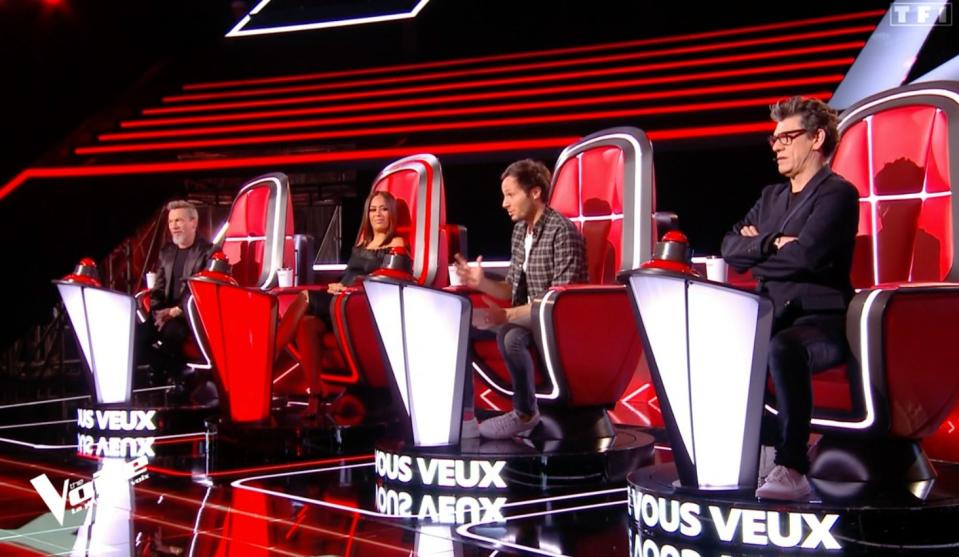 Capture écran TF1 direct/The Voice