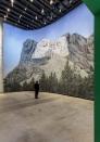 <p>Another gallery, Backdrop: An Invisble Art, boasts large set pieces like this Mount Rushmore from Alfred Hitchcock's <em>North by Northwest.</em></p>