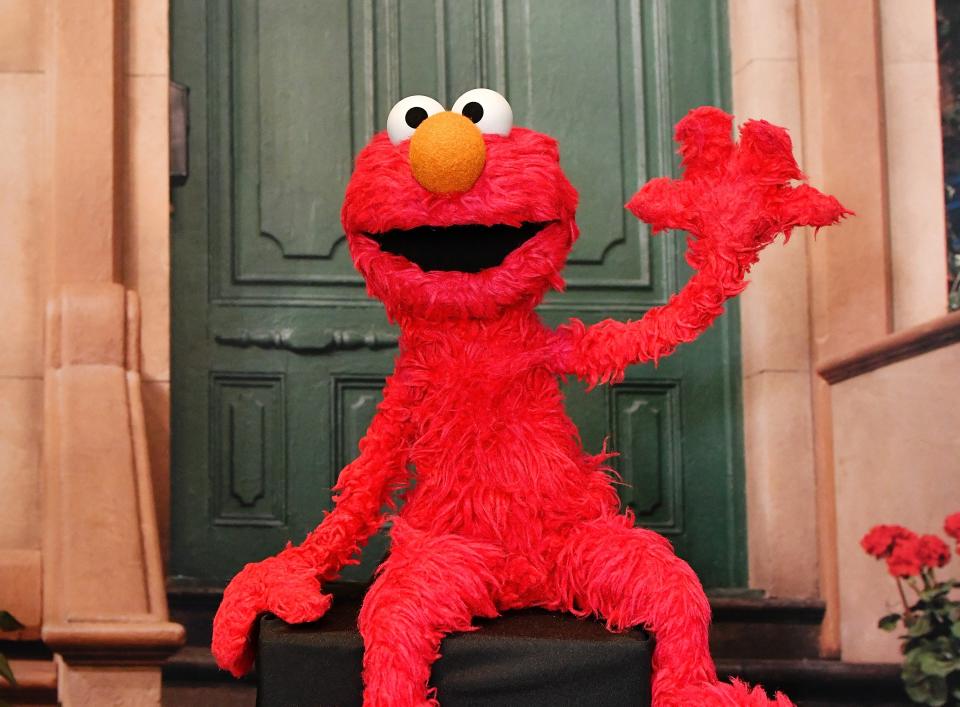 A view of a photo booth with Elmo during "Mindful Families" presented by Headspace in partnership with Sesame Street and Unicorn Productions at Second Floor on September 06, 2023 in New York City.