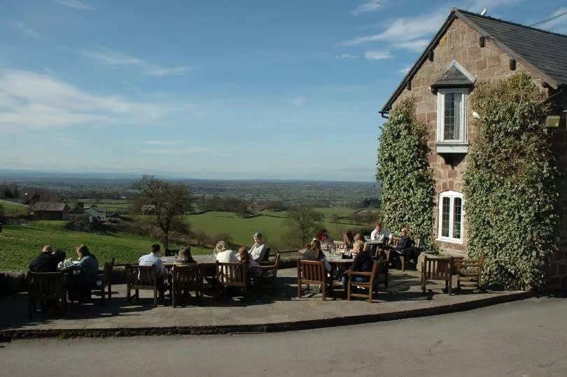 The Pheasant Inn, in Cheshire, has a stunning view of the countryside