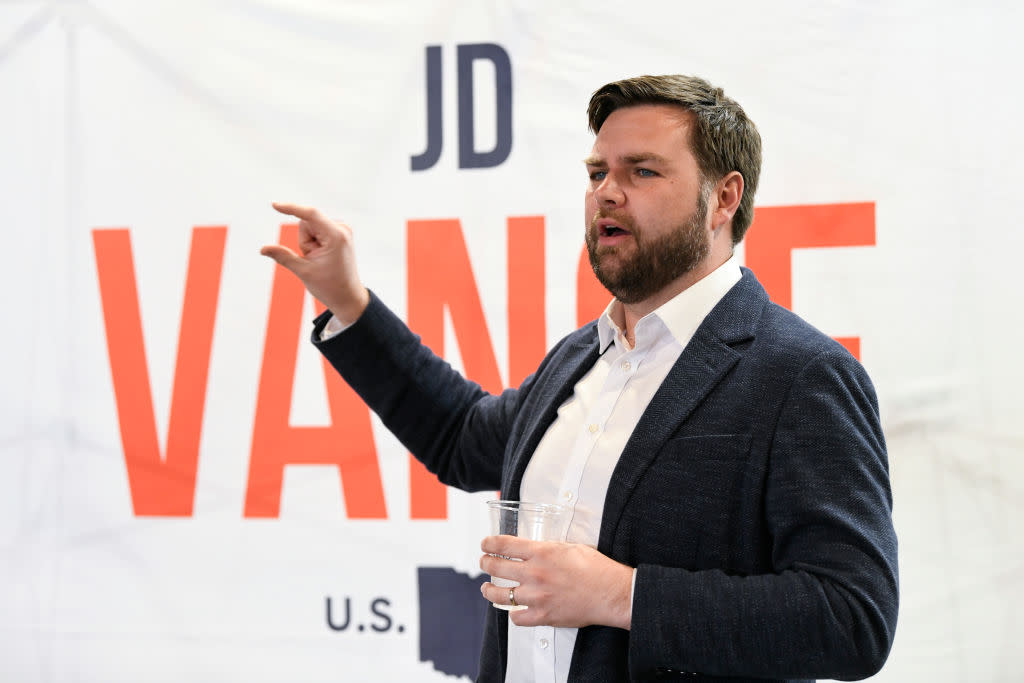 JD Vance Campaigns Ahead Of Ohio Senate Primary Election - Credit: Getty Images