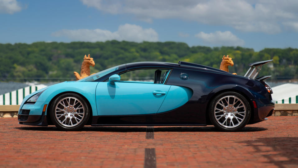 The 2014 Bugatti Veyron 16.4 Grand Sport Vitesse Jean-Pierre Wimille Legend Edition being offered by Mecum Auctions on August 20. - Credit: Mecum Auctions