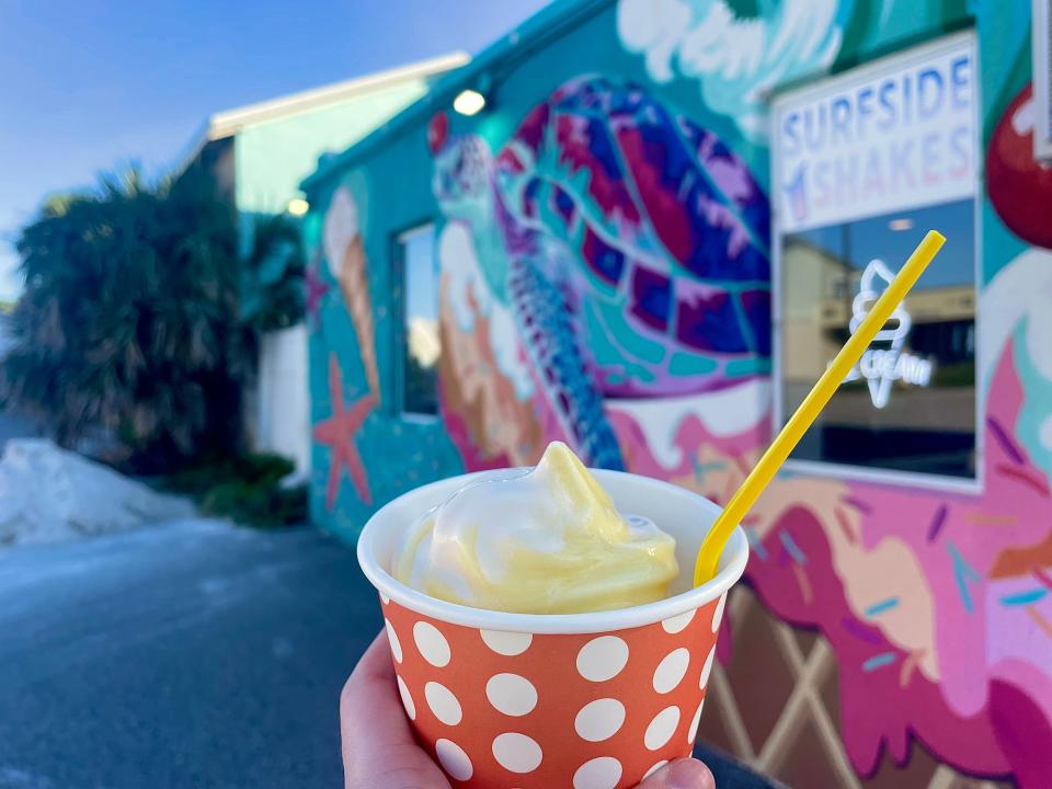 Dole Whip and Vanilla Soft Serve from Surfside Shakes.