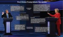 First Clinton-Trump debate: key quotes